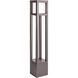 Tower 120 12.5 watt Bronze Bollard Light in 3000K Warm White LED, WAC Landscape