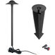 Canopy 12 6.5 watt Black Path Lighting in 3000K, Path and Area Light, WAC Landscape