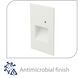 WAC 120V Step Light Anti Microbial LED 1.5 inch White ADA Step and Wall Light in 3000K Warm White LED, WAC Lighting