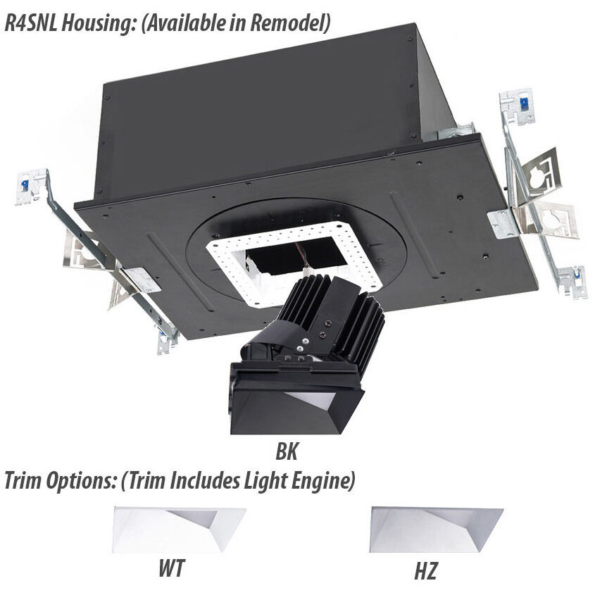 Volta LED Black Recessed Lighting in 85, 3000K