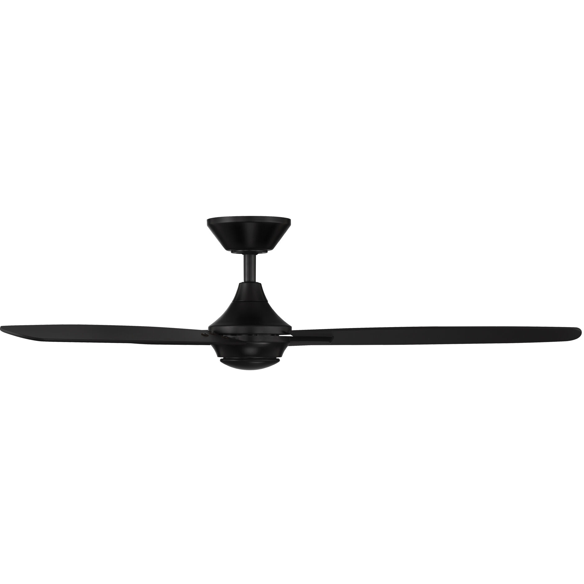 Blitzen 54 inch Matte Black Downrod Ceiling Fans, Smart Fan