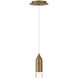 Action LED 2.38 inch Aged Brass Mini Pendant Ceiling Light, dweLED