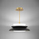 Capulet LED 24 inch Black Gold Pendant Ceiling Light in Black Gold Leaf, dweLED