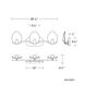 Tressa LED 26.88 inch Brushed Nickel Bath Vanity & Wall Light, dweLED
