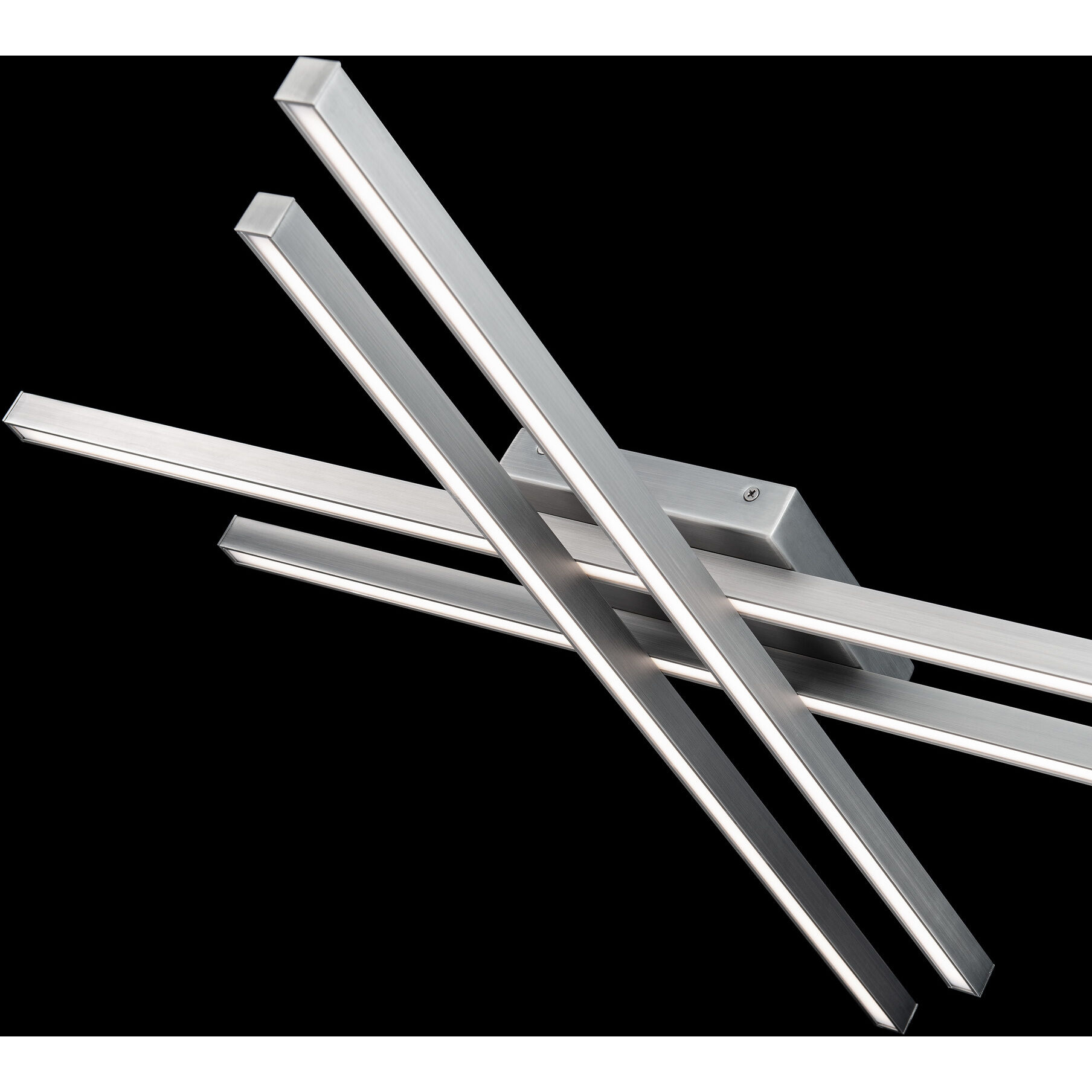 Parallax LED 32 inch Brushed Nickel Flush Mount Ceiling Light, dweLED