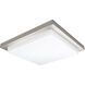 Metro LED 12 inch Brushed Nickel Flush Mount Ceiling Light, WAC Limited