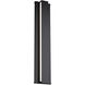 Revels LED 24 inch Black Outdoor Wall Light in 3000K, dweLED