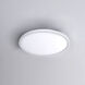 Round LED 11 inch White Flush Mount Ceiling Light in 3000K