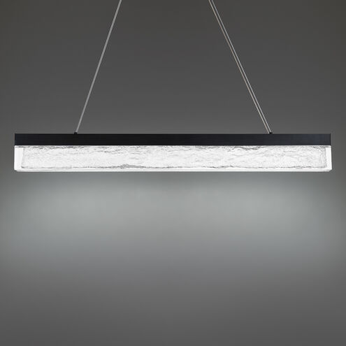 Effervescent LED 45 inch Black Linear Pendant Ceiling Light, dweLED