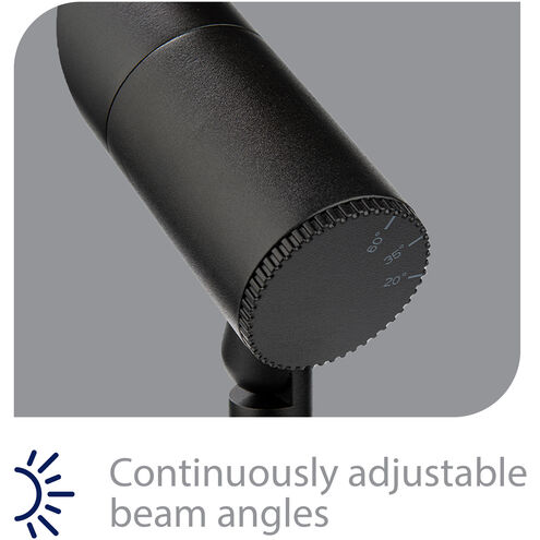InterBeam 9 6 watt Black Accent Lighting in 2700K, 1, Low Voltage Accent Light, WAC Landscape