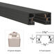 H Track 120 Black Track Component Ceiling Light, WAC Limited