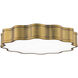 Vaughan LED 20 inch Aged Brass Flush Mount Ceiling Light, dweLED
