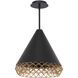 Lacey 1 Light 15.75 inch Black Gold Pendant Ceiling Light