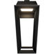 Levee LED 16.13 inch Black Outdoor Wall Light, dweLED