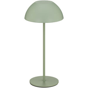 Channing 11 inch 2 watt Green Rechargeable Table Lamp Portable Light