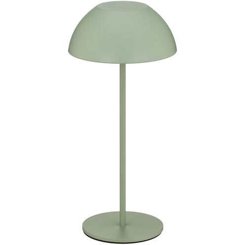 Channing 11 inch 2 watt Green Rechargeable Table Lamp Portable Light