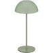 Channing 11 inch 2 watt Green Rechargeable Table Lamp Portable Light
