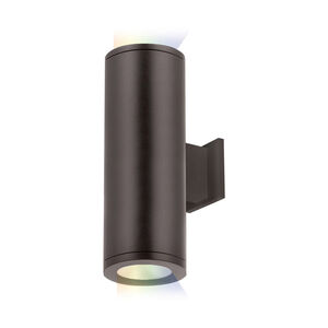Tube Arch LED 13 inch Bronze Outdoor Wall Light in 85, Narrow, Color Changing, Straight Up/Down