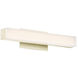 Brink LED 12.56 inch Brushed Brass Bath Vanity & Wall Light in 3000K, dweLED