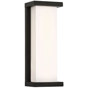 Case LED 14 inch Black Outdoor Wall Light, dweLED