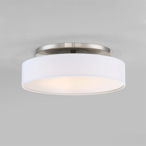 Manhattan LED 20 inch Brushed Nickel Semi-Flush Mount Ceiling Light, dweLED