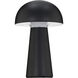 Darla 8.63 inch 2 watt Black Rechargeable Table Lamp Portable Light