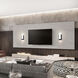 Blake 2 Light 3.75 inch Black ADA Wall Sconce Wall Light in 3500K, dweLED