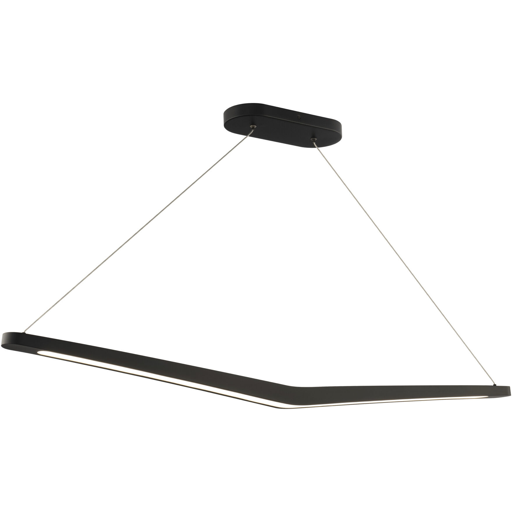 Alleron Linear Pendant Ceiling Light in 2700K, Black, dweLED
