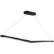 Alleron Linear Pendant Ceiling Light in 3500K, Black, dweLED