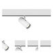 Ventrix 1 Light 48 White Track Fixtures Ceiling Light