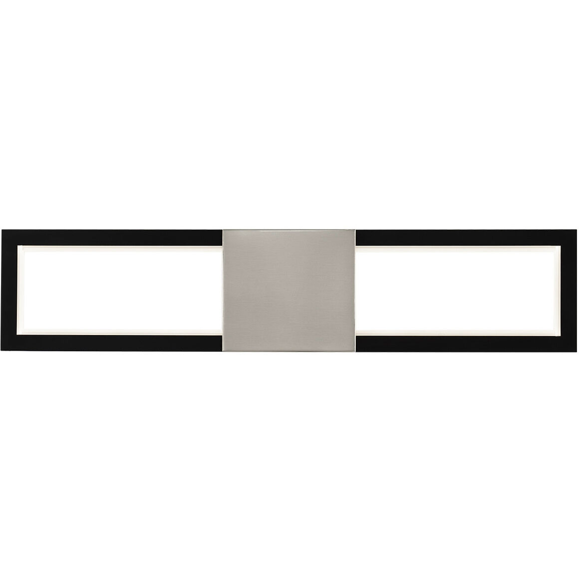 Peekaboo LED 22 inch Black Brushed Nickel Bath Vanity & Wall Light, dweLED