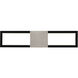 Peekaboo LED 22 inch Black Brushed Nickel Bath Vanity & Wall Light, dweLED