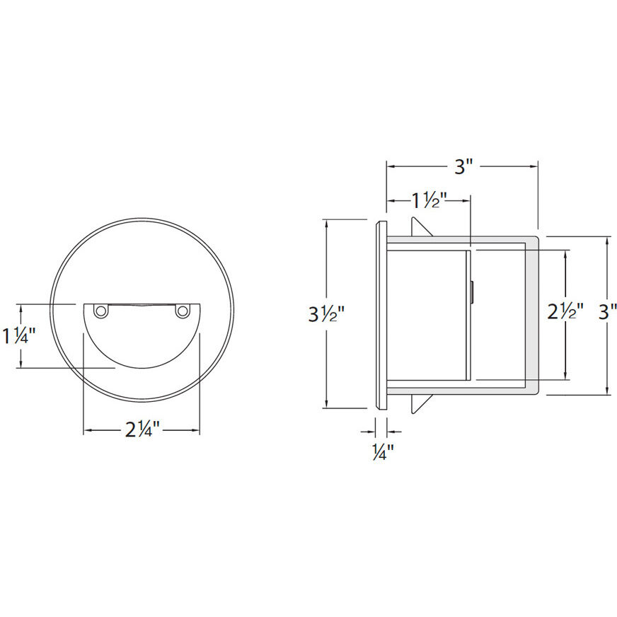Tyler 120 3.8 watt White Step and Wall Lighting, WAC Lighting
