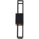 Nightvision LED 16 inch Black Gold Outdoor Wall Light, dweLED