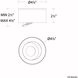 Peek 1 Light 4.88 inch Black Flush Mount Ceiling Light in 3500K, dweLED