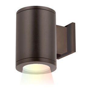 Tube Arch LED 7 inch Bronze Outdoor Wall Light in 85, Flood, Color Changing, Towards Wall