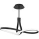 Mobius Linear Pendant Ceiling Light in Black, dweLED