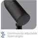 InterBeam Black 6.00 watt LED Spot and Flood Light, Low Voltage Accent Light Kits, WAC Landscape 