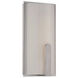 Stella LED 3 inch Brushed Nickel ADA Wall Sconce Wall Light in 3500K, 12in, dweLED