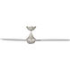 Blitzen 54 inch Brushed Nickel Downrod Ceiling Fans, Smart Fan