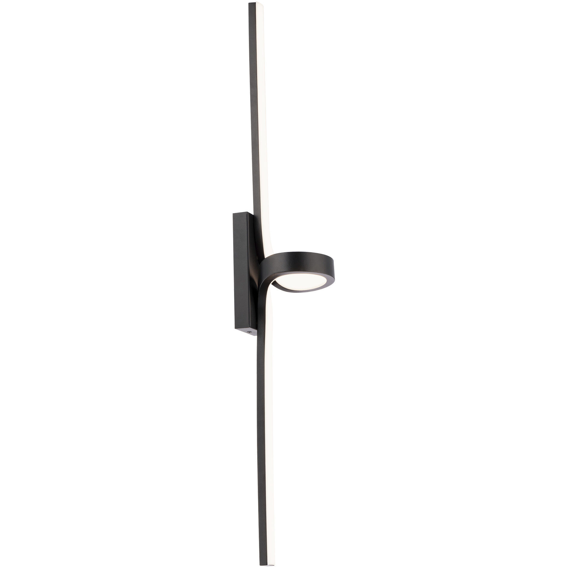 Loophole LED 5.5 inch Black Bath Vanity & Wall Light in 3500K, dweLED