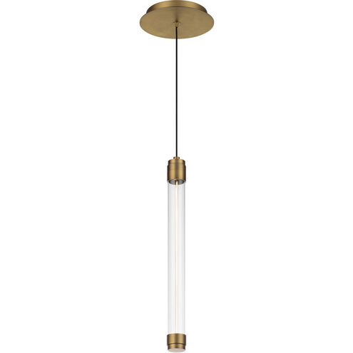 Jedi LED 1.5 inch Aged Brass Mini-Pendant Ceiling Light, dweLED