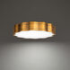 Vaughan LED 16 inch Aged Brass Flush Mount Ceiling Light, dweLED