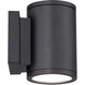 Tube LED 6.5 inch Black Outdoor Wall Light