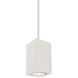 Cube Arch LED 5 inch White Outdoor Pendant in Spot, 85, 3500K