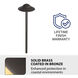 Canopy 12 6.5 watt Solid Brass Coated in Bronze Path and Area Light in 3000K Warm White LED, WAC Landscape