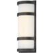 Latitude LED 14 inch Bronze Outdoor Wall Light in 14in, dweLED