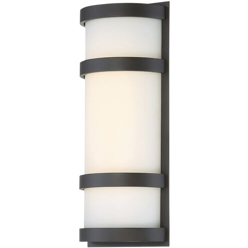 Latitude LED 14 inch Bronze Outdoor Wall Light, dweLED
