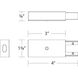 X Track 12 Black Outdoor Track Accessory Ceiling Light