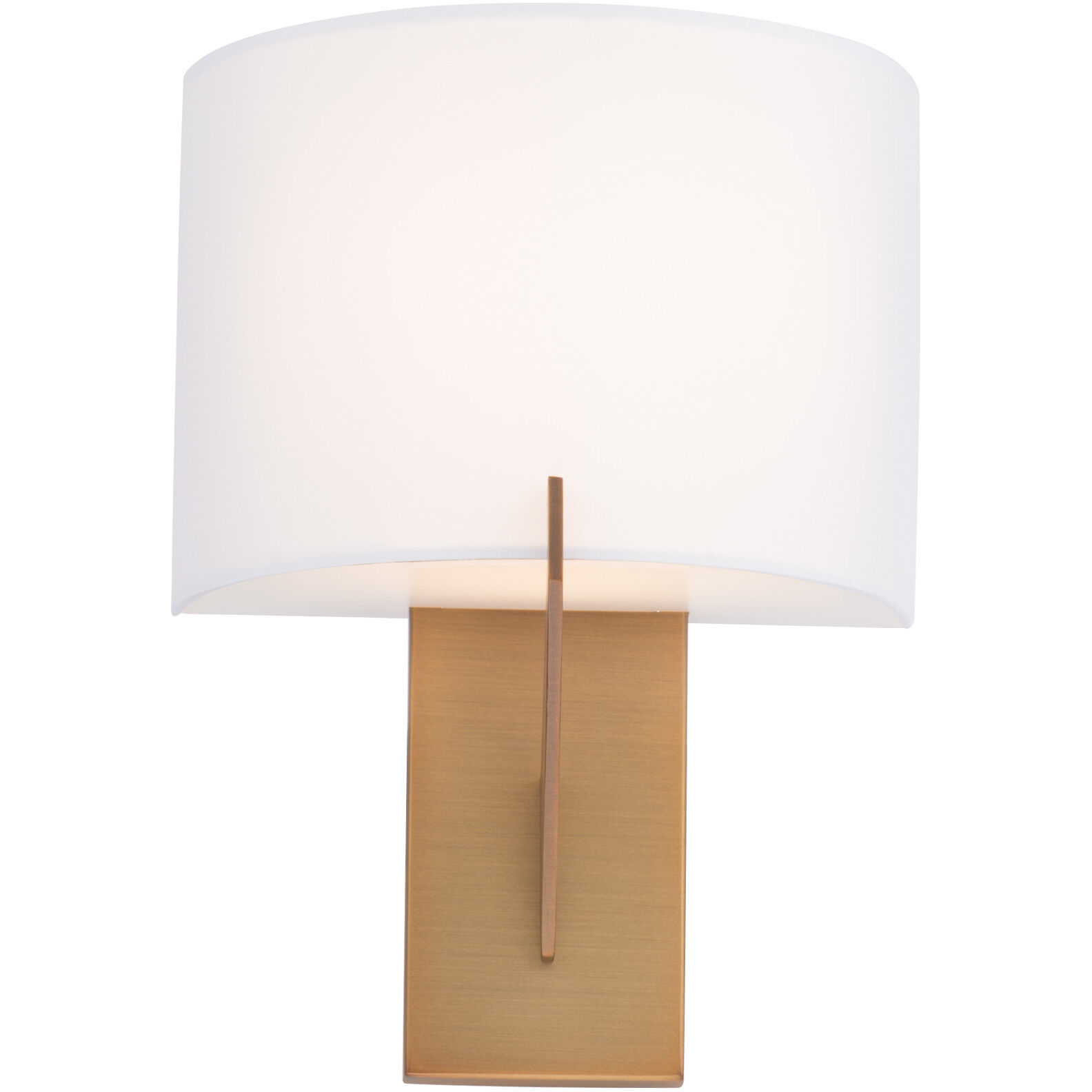 Fitzgerald LED 4 inch Aged Brass ADA Wall Sconce Wall Light in 3500K, dweLED